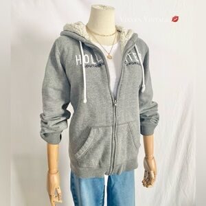 Hollister Gray Hoodie Sweater